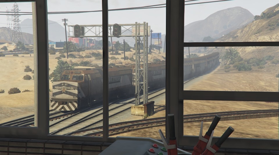 Another Streak Service passing through Davis Junction, on its way back to Los Santos